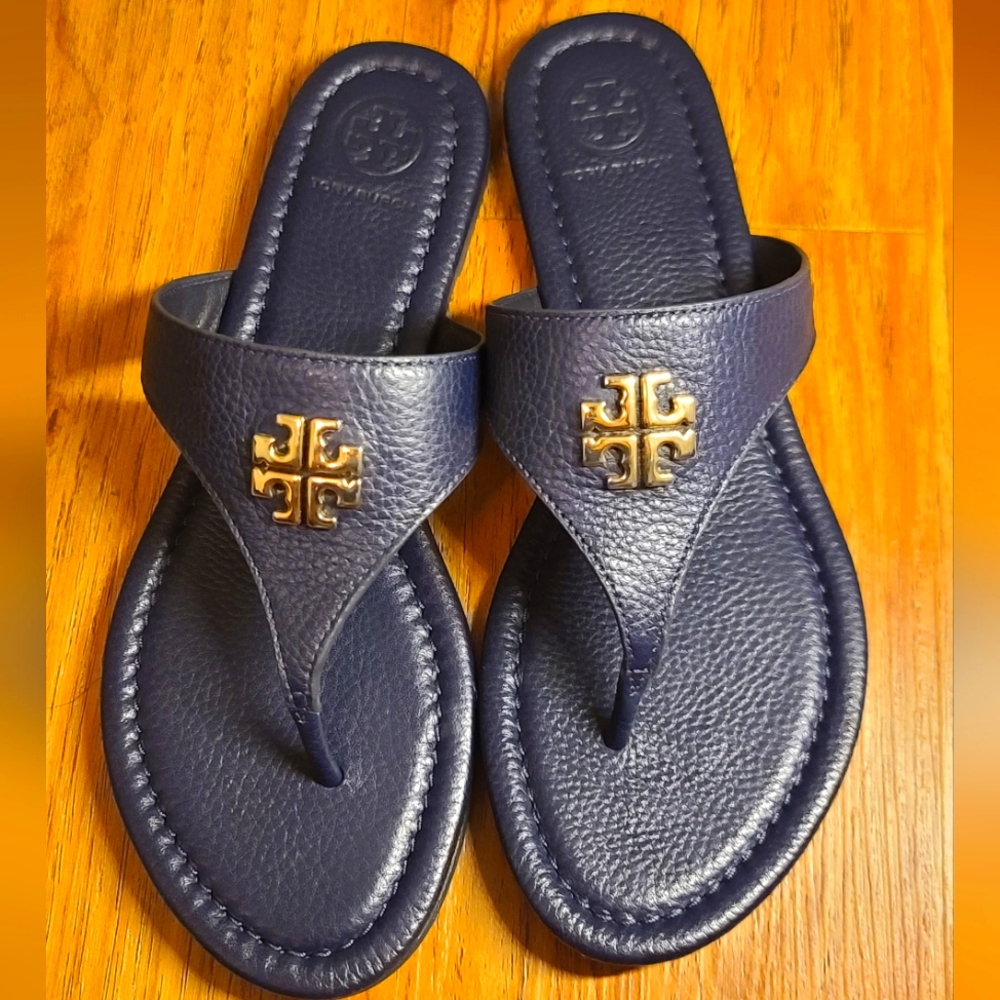 Tory Burch Womens Jolie Leather Flip Flop